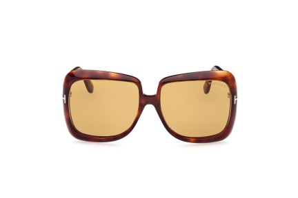 Okulary przeciwsłoneczne Tom Ford FT1156 52E Prostokątne Havana