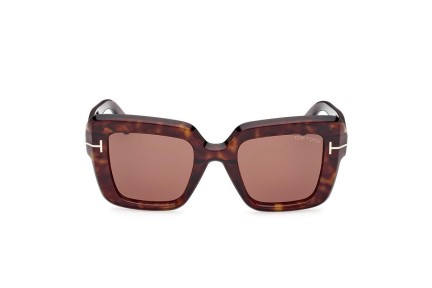 Okulary przeciwsłoneczne Tom Ford FT1157 52J Kwadratowe Havana