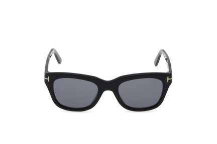 Okulary przeciwsłoneczne Tom Ford Snowdon FT0237 01D Polarized Kwadratowe Czarne