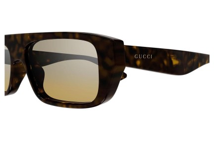 Okulary przeciwsłoneczne Gucci GG1617S 002 Kwadratowe Havana