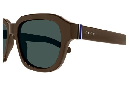 Okulary przeciwsłoneczne Gucci GG1508S 004 Prostokątne Brązowe