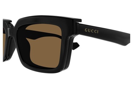 Okulary przeciwsłoneczne Gucci GG1543S 004 Prostokątne Czarne