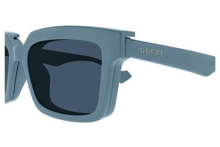 Okulary przeciwsłoneczne Gucci GG1543S 003 Prostokątne Niebieskie