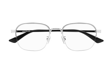 Okulary korekcyjne Mont Blanc MB0341O 001 Prostokątne Srebrne