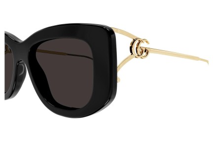 Okulary przeciwsłoneczne Gucci GG1566S 001 Prostokątne Czarne