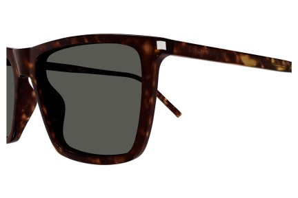 Okulary przeciwsłoneczne Saint Laurent SL668 002 Prostokątne Havana