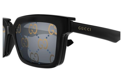 Okulary przeciwsłoneczne Gucci GG1543S 001 Prostokątne Czarne