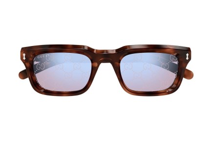 Okulary przeciwsłoneczne Gucci GG1524S 005 Kwadratowe Havana