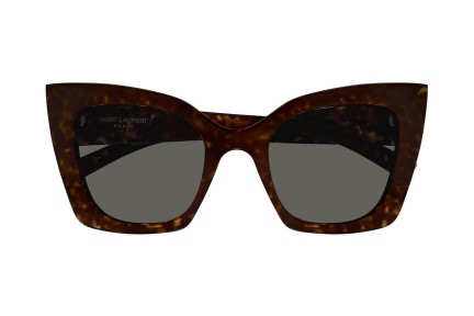 Okulary przeciwsłoneczne Saint Laurent SL552 008 Kocie oczy Havana