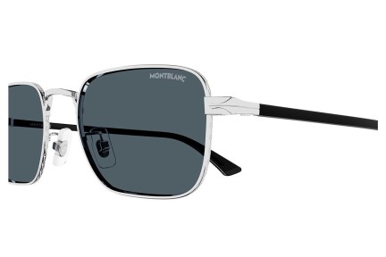 Okulary przeciwsłoneczne Mont Blanc MB0339S 003 Kwadratowe Srebrne