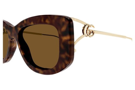 Okulary przeciwsłoneczne Gucci GG1566S 002 Prostokątne Havana