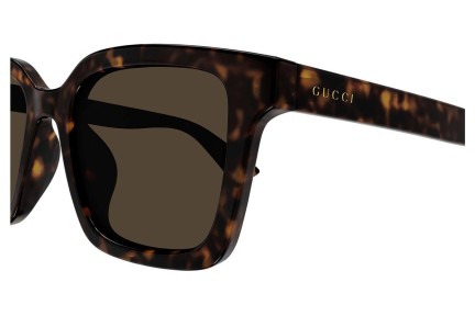 Okulary przeciwsłoneczne Gucci GG1582SK 002 Kwadratowe Havana