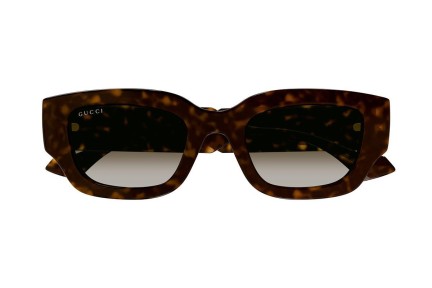 Okulary przeciwsłoneczne Gucci GG1558SK 002 Kwadratowe Havana