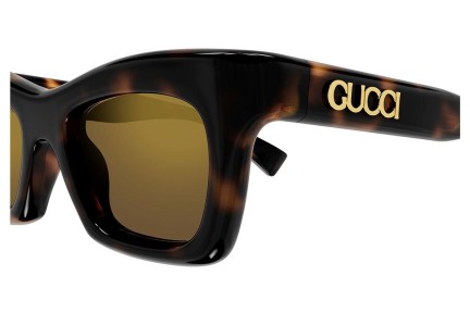 Okulary przeciwsłoneczne Gucci GG1773S 015 Kocie oczy Havana