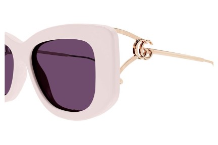 Okulary przeciwsłoneczne Gucci GG1566S 003 Prostokątne Fioletowe