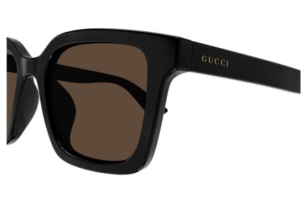 Okulary przeciwsłoneczne Gucci GG1582SK 004 Kwadratowe Czarne