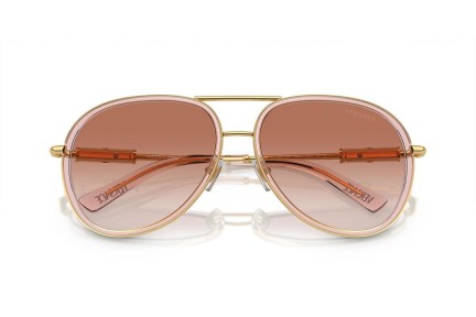 Okulary przeciwsłoneczne Versace VE2260 100213 Pilotki (Aviator) Brązowe