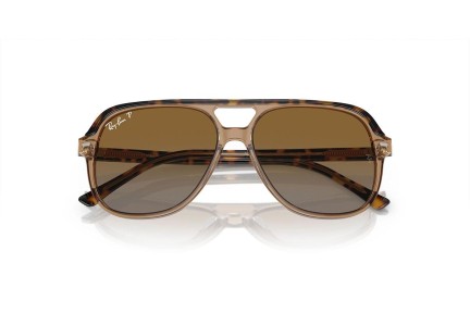 Okulary przeciwsłoneczne Ray-Ban Junior RJ9096S 7152T5 Polarized Pilotki (Aviator) Brązowe