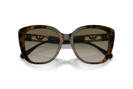 Okulary przeciwsłoneczne Emporio Armani EA4214U 60608E Kocie oczy Havana