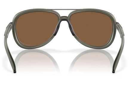 Okulary przeciwsłoneczne Oakley Split Time OO4129 412925 Pilotki (Aviator) Zielone