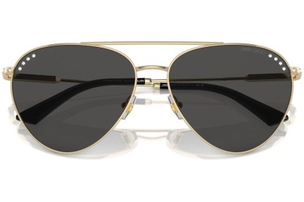 Okulary przeciwsłoneczne Jimmy Choo JC4002B 300687 Pilotki (Aviator) Złote