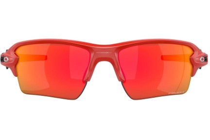 Okulary przeciwsłoneczne Oakley Flak 2.0 XL OO9188 9188J1 Prostokątne Czerwone