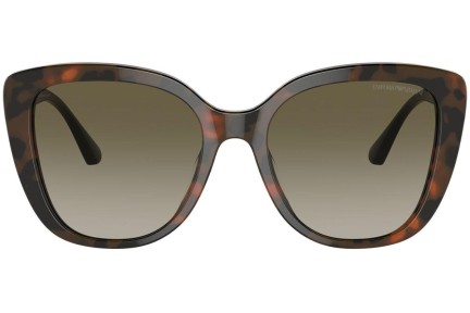 Okulary przeciwsłoneczne Emporio Armani EA4214U 60608E Kocie oczy Havana