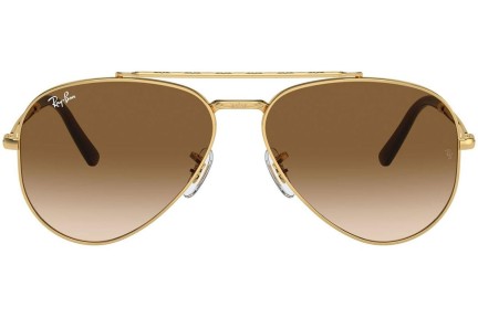 Okulary przeciwsłoneczne Ray-Ban New Aviator RB3625 001/51 Pilotki (Aviator) Złote