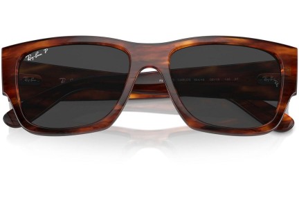 Okulary przeciwsłoneczne Ray-Ban Carlos RB0947S 954/48 Polarized Prostokątne Havana