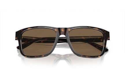 Okulary przeciwsłoneczne Emporio Armani EA4208 605273 Prostokątne Havana