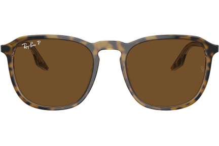 Okulary przeciwsłoneczne Ray-Ban RB2203 139357 Polarized Kwadratowe Havana