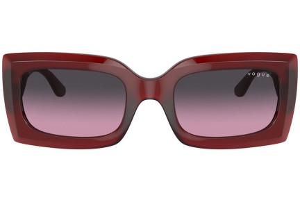 Okulary przeciwsłoneczne Vogue Eyewear VO5526S 309490 Prostokątne Czerwone