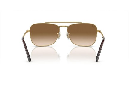 Okulary przeciwsłoneczne Ray-Ban New Caravan RB3636 001/51 Kwadratowe Złote