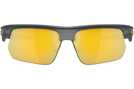 Okulary przeciwsłoneczne Oakley OO9400 940012 Polarized Prostokątne Szare