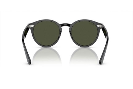 Okulary przeciwsłoneczne Ray-Ban Larry RB7680S 901/31 Okrągłe Czarne