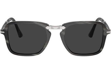 Okulary przeciwsłoneczne Persol PO3330S 119948 Polarized Prostokątne Czarne