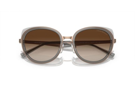 Okulary przeciwsłoneczne Emporio Armani EA2146 336113 Okrągłe Brązowe