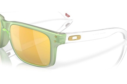 Okulary przeciwsłoneczne Oakley Holbrook OO9102 9102Y0 Polarized Kwadratowe Zielone