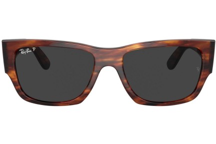 Okulary przeciwsłoneczne Ray-Ban Carlos RB0947S 954/48 Polarized Prostokątne Havana