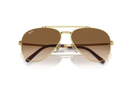 Okulary przeciwsłoneczne Ray-Ban New Aviator RB3625 001/51 Pilotki (Aviator) Złote