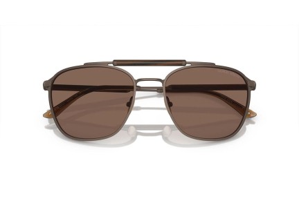 Okulary przeciwsłoneczne Giorgio Armani AR6149 300673 Pilotki (Aviator) Brązowe