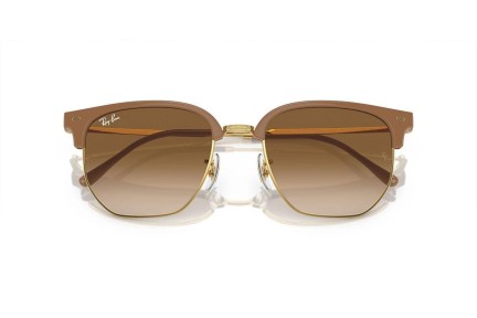 Okulary przeciwsłoneczne Ray-Ban New Clubmaster RB4416 672151 Browline Beżowe