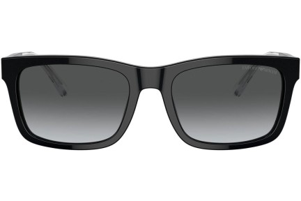 Okulary przeciwsłoneczne Emporio Armani EA4224 5017T3 Polarized Prostokątne Czarne