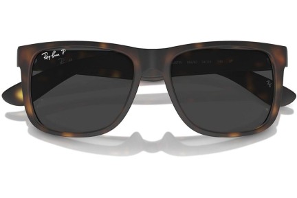 Okulary przeciwsłoneczne Ray-Ban Justin RB4165 865/87 Polarized Kwadratowe Havana