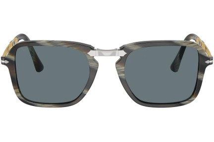 Okulary przeciwsłoneczne Persol PO3330S 12003R Polarized Prostokątne Zielone