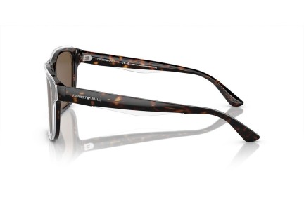 Okulary przeciwsłoneczne Emporio Armani EA4208 605273 Prostokątne Havana