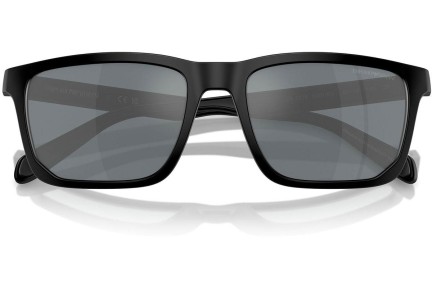 Okulary przeciwsłoneczne Emporio Armani EA4219 50016G Kwadratowe Czarne