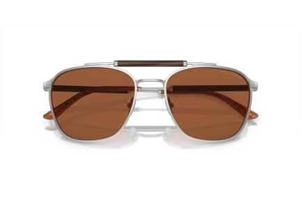 Okulary przeciwsłoneczne Giorgio Armani AR6149 304573 Pilotki (Aviator) Srebrne