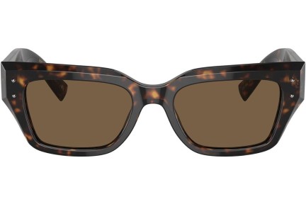 Okulary przeciwsłoneczne Dolce & Gabbana DG4462 502/73 Kocie oczy Havana