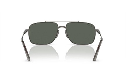 Okulary przeciwsłoneczne Ray-Ban Michael Titanium RB8096 165/GK Polarized Prostokątne Szare